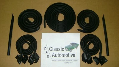 Chevelle 1969-72 Weatherstrip 9 piezas puerta techo riel maletero vertical Qtr ventana UJAM Foto 1 de 4