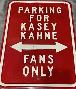 NASCAR Racing Kasey Kahne Parking For Fans Only Metal Sign Mancave Memorabilia - Picture 1 of 8