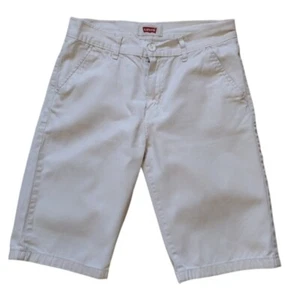 Levis Shorts Bermuda Man 18R Beige Mid Rise Cotton Blend Size Inseam 11" Travel - Picture 1 of 7