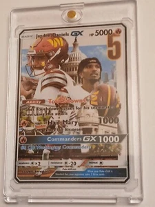 2024 Jayden Daniel's Pokémon Card WASHINGTON COMMANDERS ROOKIE OF THE YEAR 💰🧨 - Picture 1 of 13
