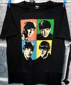 THE BEATLES: ICONIC FAB FOUR T SHIRT / size LARGE - NEW WITH TAGS. - Picture 1 of 4