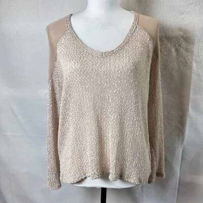 Suéter Gianni Bini Leve Feminino Tamanho G Camelo Multimídia Praia Costeira Boho - Imagem 1 de 4