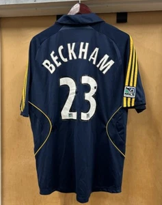 David Beckham Los Angeles Galaxy Soccer Jersey L 2007/2008 Soccer Adidas #23 - Picture 1 of 13