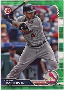 YADIER MOLINA 2019 BOWMAN GREEN PARALLEL /99 CARDINALS - Picture 1 of 1