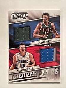2014 Panini Threads Freshman Pairs /199 Aaron Gordon Jabari Parker #9 Rookie RC