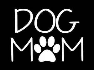 DOG MOM PUPPY PUPPIES Vinyl Decal Car Truck Wall Sticker CHOOSE SIZE COLOR - Picture 1 of 2