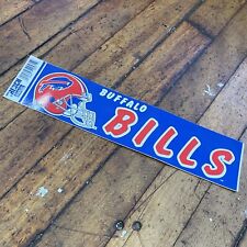 Vintage 1990s ~ BUFFALO BILLS ~ Official NFL / TRENCH 12"x3" Bumper Sticker ~NEW