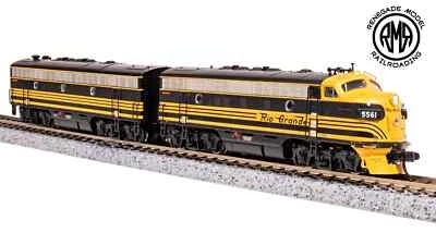 Broadway Limited 7754 N EMD F7 AB DRGW 5561 5562 3-Stripe Paragon 4 Sound DC DCC - Image 1 of 2