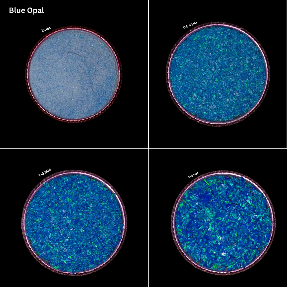 Crushed Blue Opal Coarse Gemstone Powder All Size Premium Inlay Material Opal - Image 1 of 4