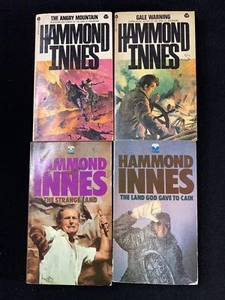 Lot of 4 Hammond Innes books PB Land God Gave to Cain Strange Land 1970’s - Foto 1 di 10
