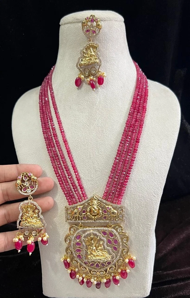 Conjunto de collar de moda último diseño largo para mujer tradicional Foto 1 de 1