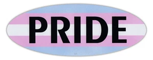 Autoaufkleber - Transexual Pride Flagge (ovales Design) - LGBT, Gay Support, Ally - Bild 1 von 1