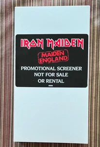 Iron Maiden - Maiden Inglaterra RARO proyector de promoción VHS - Imagen 1 de 2