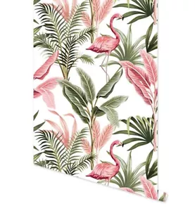 Flamingo Peel&Stick Livingroom Wall Decor Self-Adhesive Wallpaper 17.7"x116" - Picture 1 of 10