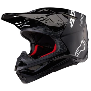 Helmet ALPINESTARS SUPERTECH S-M10 FLOOD HELMET BLACK/DARK GREY M&G Pick Size - Picture 1 of 1