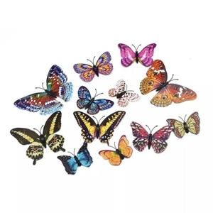 12 PCS 3D Butterfly Wall sticker Decal Removable Sticker Bedroom Decor Modern - Picture 1 of 22
