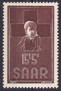 SAAR #B100 MNH CHILD & CROSS - Picture 1 of 2