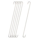 S Hanging Hooks, 20inch(500mm) Extra Long Steel Hanger, Matt Silver, 6Pcs