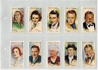 John Player Cigarette Cards 1934 Set Of 50 Film Stars Second Series In Sleeves