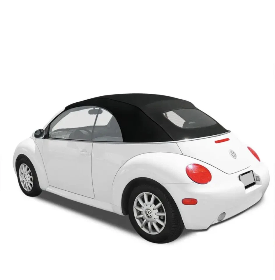 Convertible techo blando con ventana de vidrio térmico negro para Volkswagen Beetle 2003-2010 Foto 1 de 1