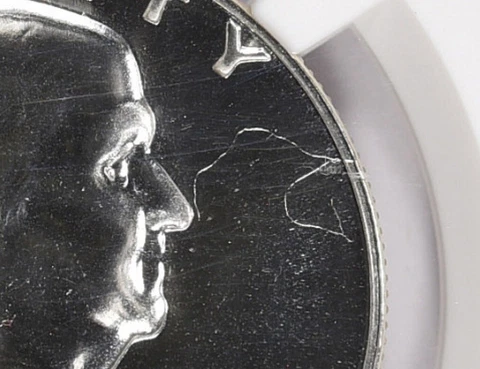 1956 Franklin Proof Struck Thru Error NGC PF67 Half Dollar Mint Error FREE SHIP Cover