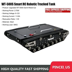 30Kg Load WT-500S Smart RC Robotic Tracked Tank RC Robot Car Base Chassis pe66 - Picture 1 of 9