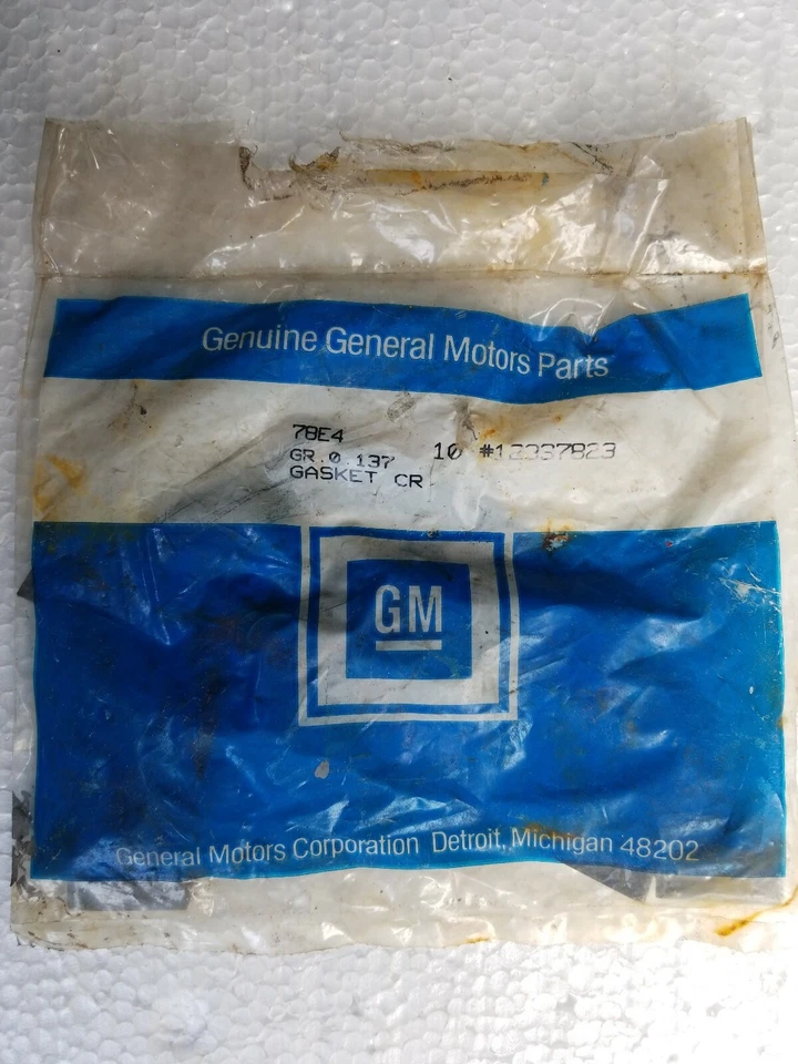 86 93 Camaro Corvette GM OEM 12337823 Rear Main Seal Flange Mounting Gasket - Image 1 of 2