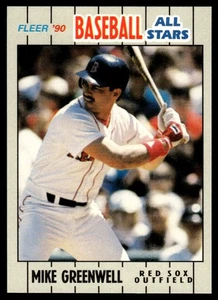 1990 Fleer Baseball All-Stars Mike Greenwell Boston Red Sox #13 - Picture 1 of 2