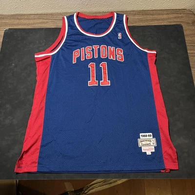 Camiseta Detroit Pistons Isiah Thomas NBA Baloncesto De Colección EE. UU. Madera Dura Clásicos Foto 1 de 4