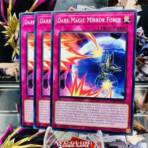 3x Yugioh Playset Dark Magic Mirror Force MP25-EN394 Common 1st Ed Near Mint - Picture 1 of 1