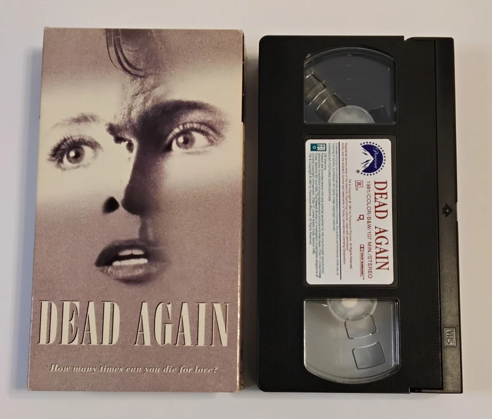Dead Again (Gently Used VHS 1991) Supernatural-Tinged Romantic Murder Mystery Foto 1 de 4