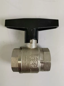 Kugelhahn T Griff Pumpenkugelhahn, DN32 1-1/4" PN 25 MS58 EN12420 - Bild 1 von 8