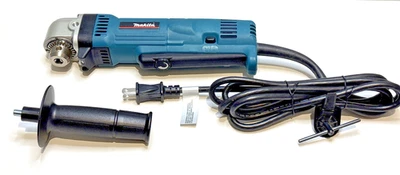 Makita DA3010F 4 А 3/8 дюйма Двусторонняя угловая дрель с ключом патрона и боковой ручкой - Изображение 1 из 4