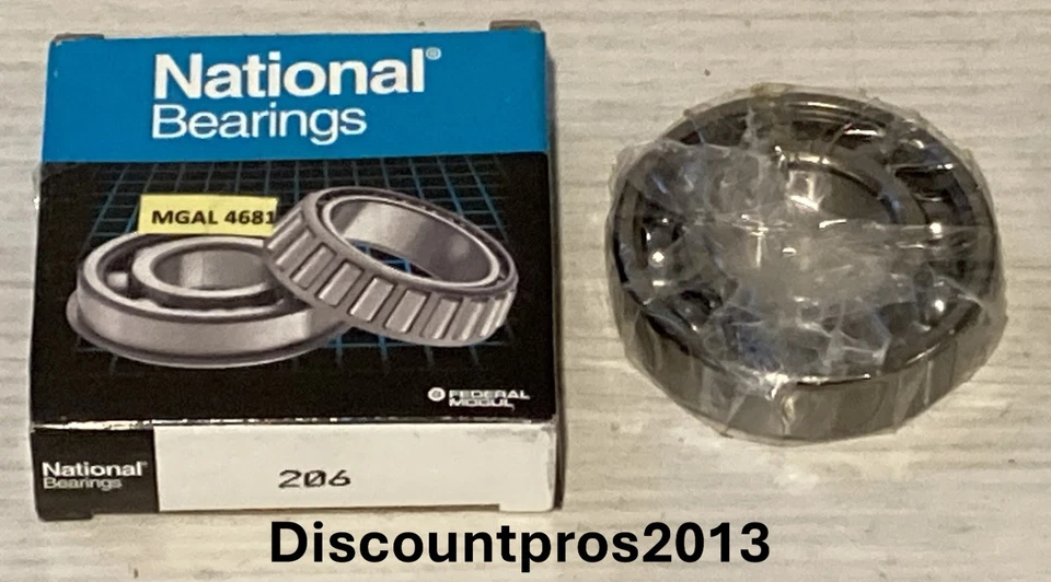 National Bearings 206 Multi Purpose Bearing Audi BMW Mercedes Porsche GMC - Image 1 of 1