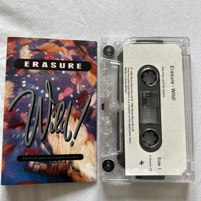 Erasure – Wild! EX Cassette Tape Mute UK 1989 - Image 1 of 4
