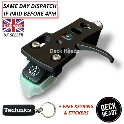 Black Headshell With AT-VM95E Cartridge & Replacement Stylus + FREE GIFTS - Image 1 of 4