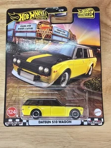 2025 Hot Wheels Boulevard Datsun 510 Wagon #125 🔥 Yellow/black - Picture 1 of 3