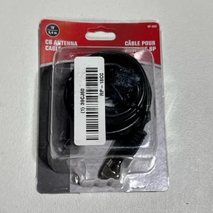 RoadPro CB Antenna Coax Cable 18 Foot Black RP-18CC Molded Connectors Shielded - Picture 1 of 7