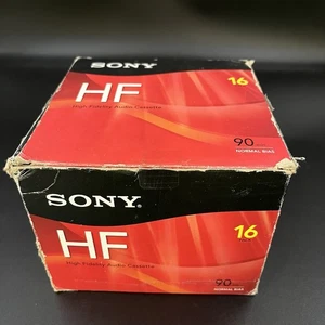 Sony HF Alta Fidelidad Audio Cassette Cintas Paquete de 16 90 Min Nuevo Sellado - Imagen 1 de 5