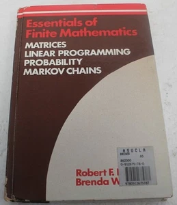 Essentials of Finite Mathematics : Matrices, Linear Programming, Probability,... - Imagen 1 de 7