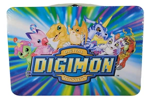Metall Digimon Koffer Rix Spielzeugkoffer Kinderkoffer Lunchbox Originalverpackt - Bild 1 von 7