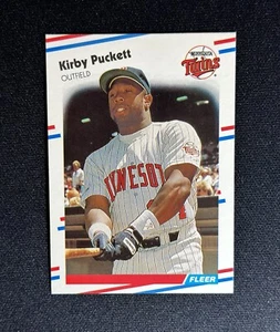 1988 Fleer Kirby Puckett #19 Baseball Card Minnesota Twins HOF - Picture 1 of 2