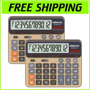 Dual-Powered 5-Inch Calculator with Vibrant Colors - Perfect for Everyday Use - Picture 1 of 10
