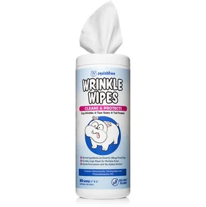 Squishface Wrinkle Wipes – 5”x7” Large Dog Wipes Deodorizing, Tear Stain Remover