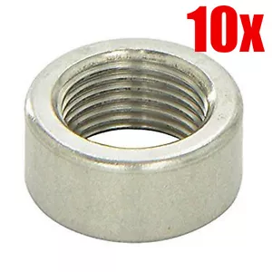 WELD BUNG for OXYGEN SENSOR 10 PACK STAINLESS STEEL O2 EXHAUST Down Pipe Turbo - Bild 1 von 1