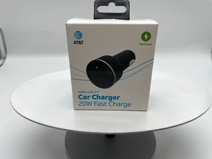 AT&T Single Port 20W Power Delivery Bullet Car Charger (USB-C) - Black - Picture 1 of 4