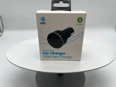 AT&T Single Port 20W Power Delivery Bullet Car Charger (USB-C) - Black Foto 1 de 4
