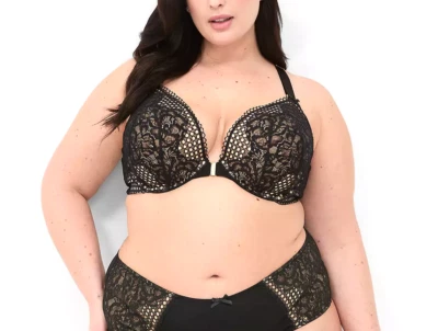 Cacique Lane Bryant Women`s Front-Close Front-Close Boost Plunge Bra size 38DDD - Image 1 of 4