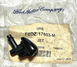 Genuine Ford Windshield Washer Nozzle / Jet Ebony Satin (UC) NOS F6DZ-17603-M - Picture 1 of 2