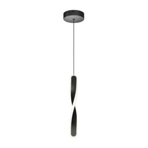 Artika Finley 13-Watt 1 Light Black Modern 5 CCT Integrated LED Mini Pendant - Picture 1 of 2